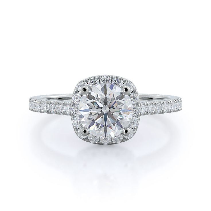 https://embed.imajize.com/5722832 Lab Created Diamond Rings Engagement, Round Engagement, Lab Diamond Engagement Ring, Round Halo, Rounded Square, Gorgeous Engagement Ring, Engagement Rings Platinum, Halo Engagement Rings, Halo Diamond Engagement Ring