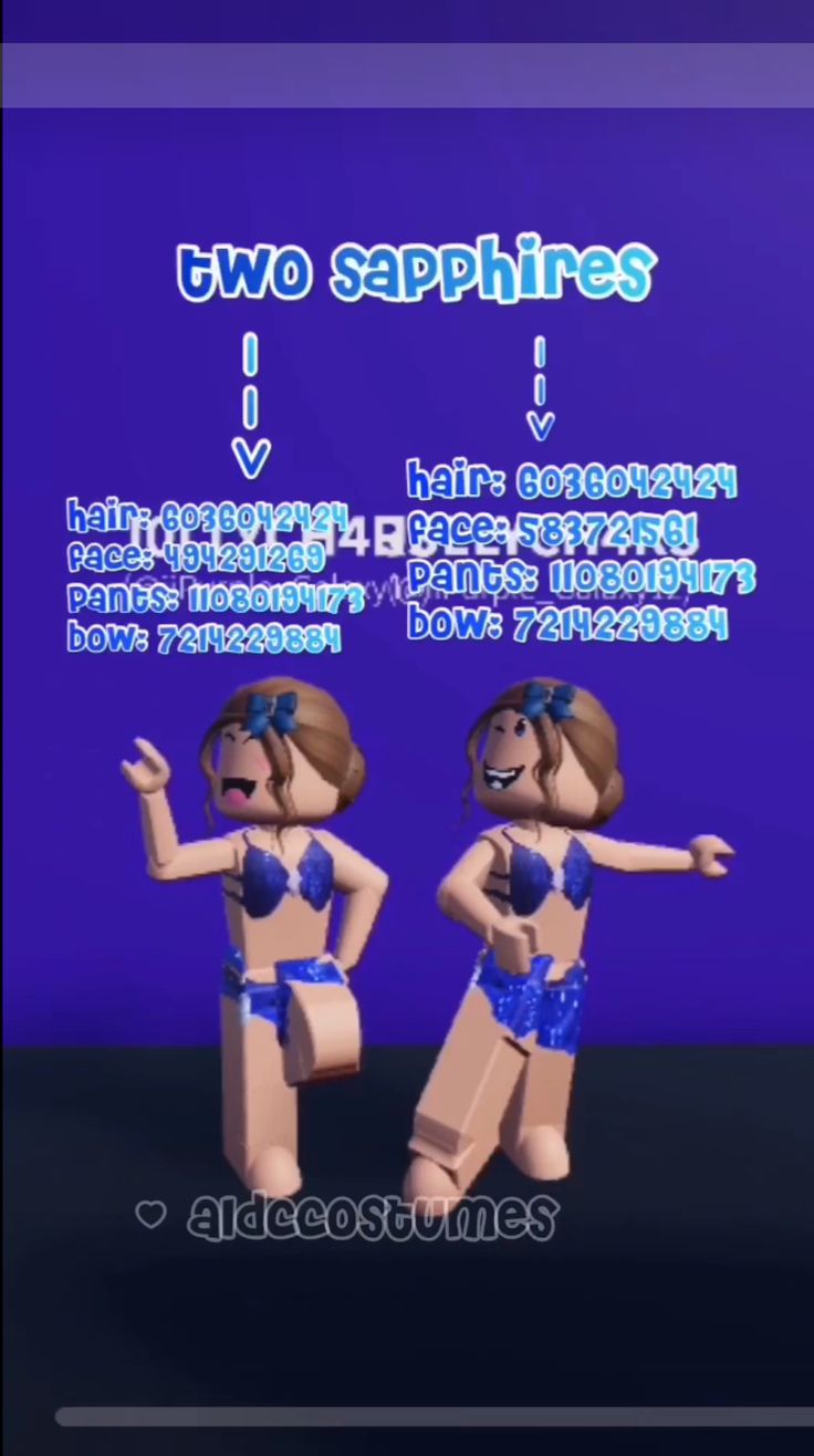 two sapphires are standing next to each other in front of a purple background with the words, two sapphires