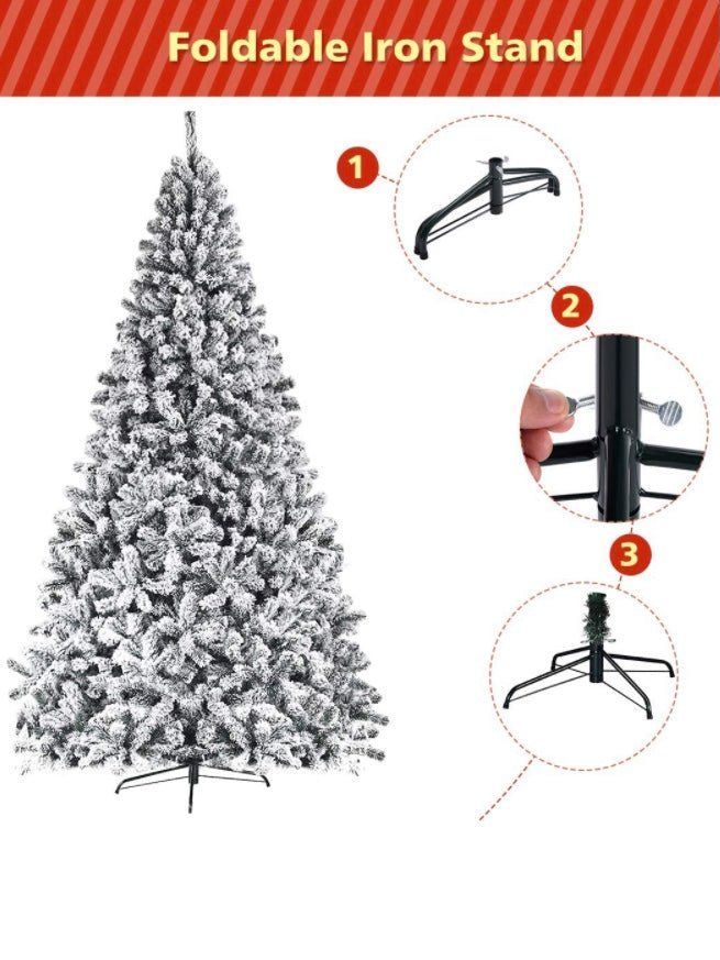 a christmas tree is shown with instructions to make it stand