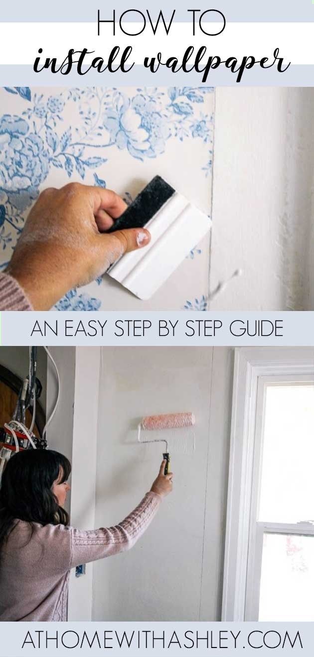 a woman is painting the wall with white paint and using a roller to fix it