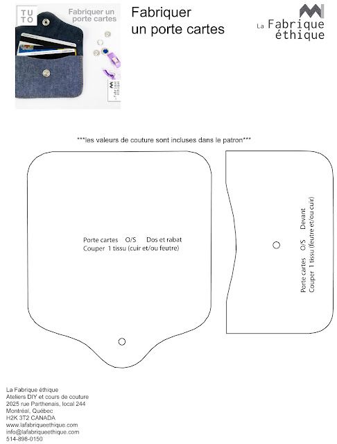 the back side of an envelope with scissors and other items on it, including a card holder