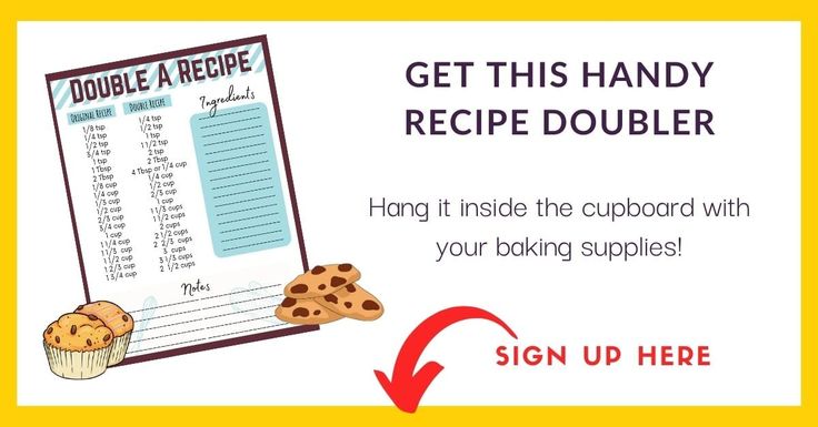 a recipe book with cookies and muffins on it, next to a sign up here