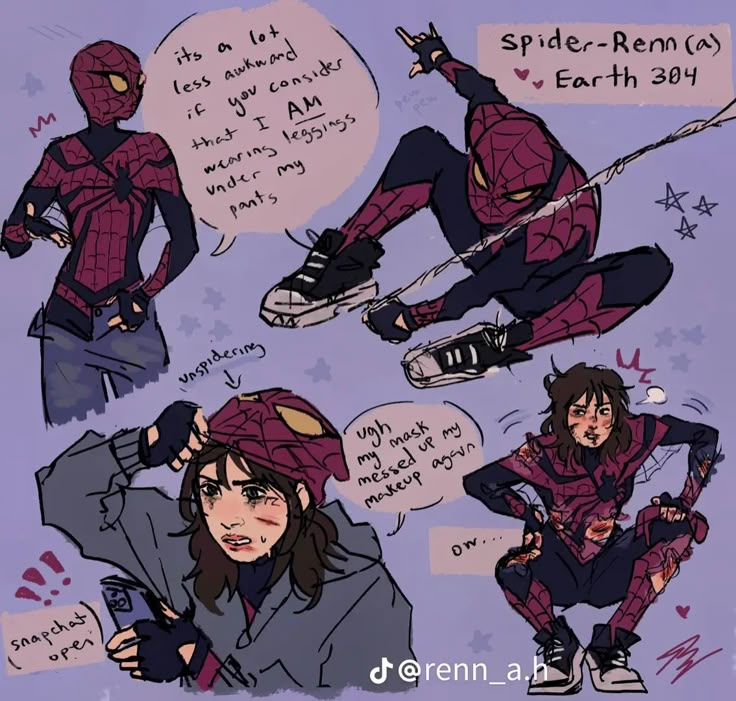 the spider - man is doing tricks on his skis and snowboarding gear, while he