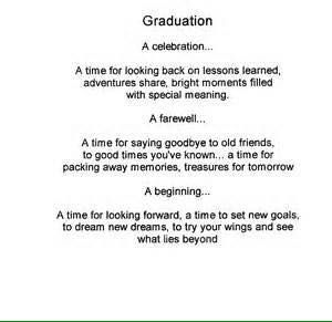 the poem graduation is written in black and white