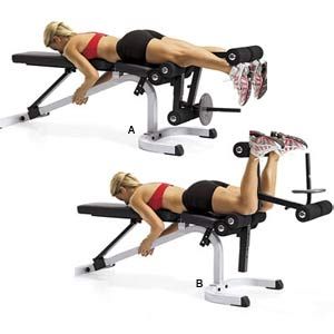 a woman is doing the bench press exercise