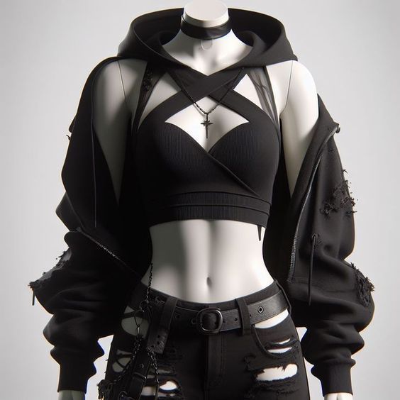 Techwear Top, Techwear Outfits Women, Techwear Female, Techwear Dress, Cyberpunk Goth, Techwear Aesthetic, Techwear Women, Indie Dress, Cyberpunk Outfit