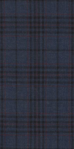 a blue and red plaid fabric