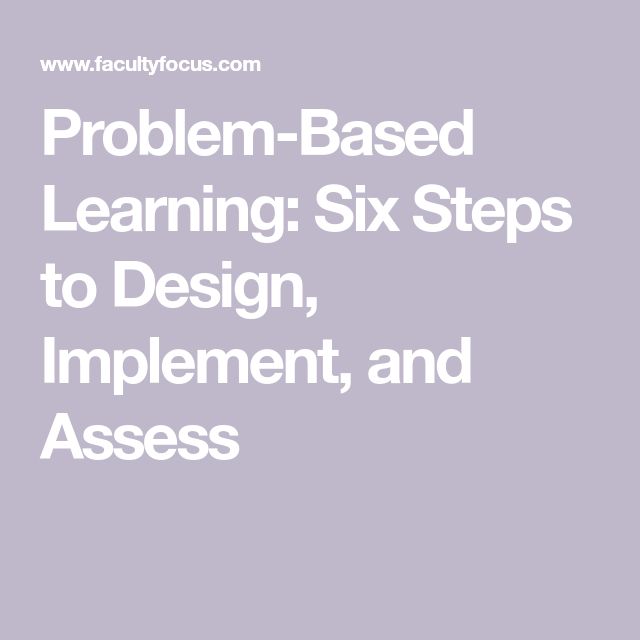 the words problem - based learning six steps to design, implement and assist with an image