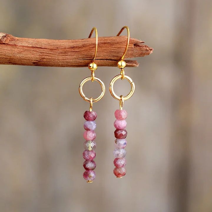 Natural Jasper Stone Earrings – Boho Peak Bohemian Gemstone Beads Earrings, Diy Jewelry With Beads, Bohemian Jewelry Diy, Natural Stones Jewelry, Anting Manik, Womens Earrings, Message Cards, Earrings Dangling, Beaded Earrings Diy