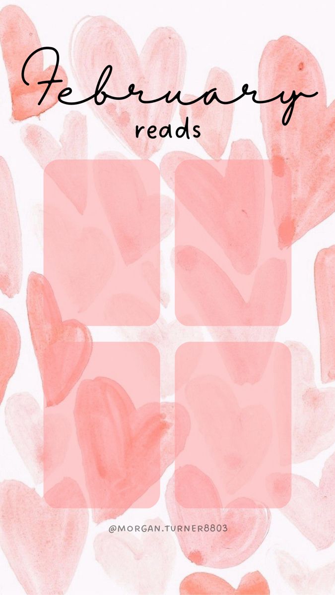 an image of hearts with the words february reads