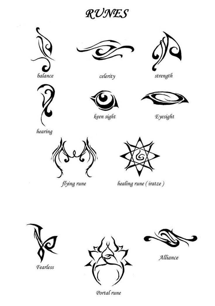 an image of some tattoos on a white background