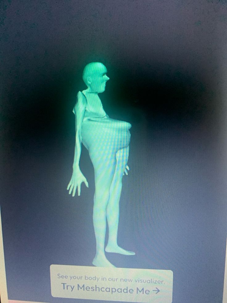 a computer screen showing an image of a man's torso and arms, with the caption try memeshapade me