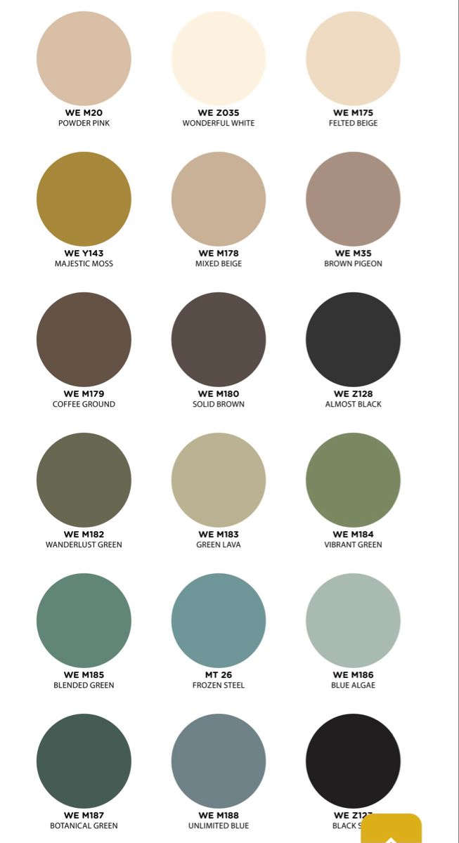 the different shades of paint that are used to create this color scheme for walls and ceilings