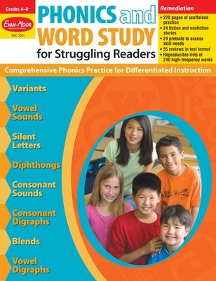 the cover of phonics and word study for struggling readers