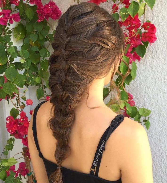 Simple Braided Hairstyle For Long Hair Loose Braid Hairstyles, Loose French Braids, Girls Hairstyles Easy, Luxy Hair, French Braid Hairstyles, Loose Braids, Easy Braids, Braided Hairstyles Easy, Braids For Long Hair