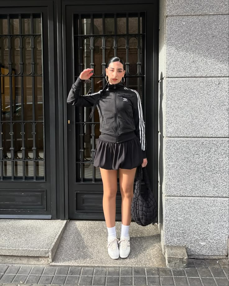 in loooove with my new Adidas SL 72 OG 😍😍 thank you so much @jamjam_creative @footlockerspain @adidasoriginals @footlockereu 💘💘 Adidas Vintage Jacket, Fits Inspiration, Adidas Skirt, Adidas Sl 72, Adidas Outfit, Skirt Fits, Vintage Adidas, Lookbook Outfits, Vintage Jacket