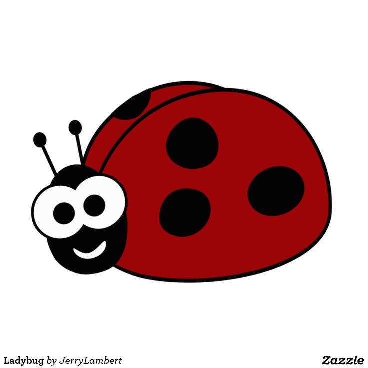 a ladybug with black dots on it's body is smiling and has eyes wide open