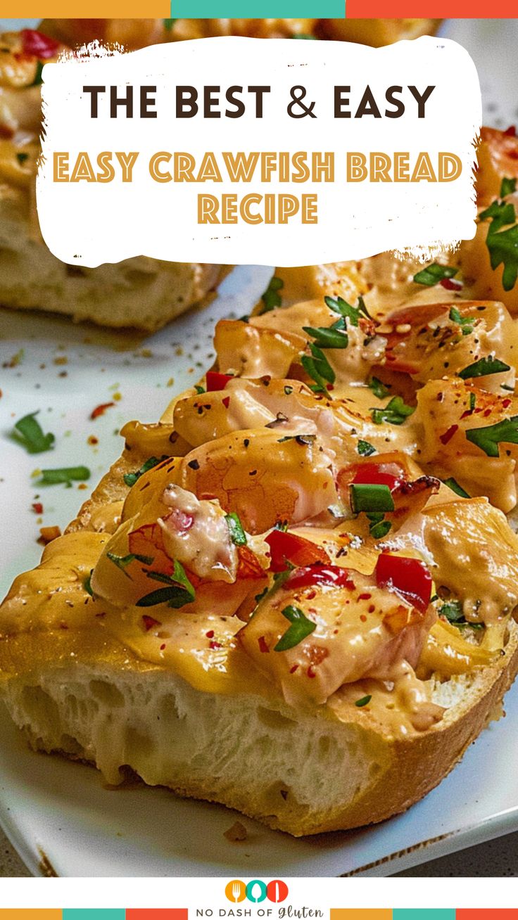 Easy Crawfish Bread Cajun Crawfish Bread, Crawfish Garlic Bread, Easy Crawfish Recipes, Crawfish Toast, Crawfish Sandwich, Creole Side Dishes, Crawfish Bread Recipe Louisiana, Crawfish Recipes Easy, Crawfish Bread Recipe