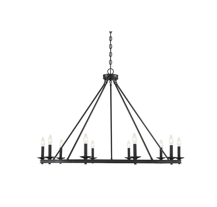 a large chandelier with six lights hanging from the ceiling and four candles on each end