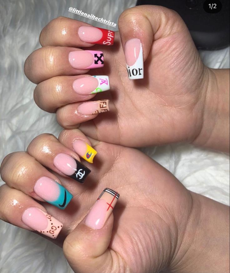 21st Birthday Nails, Mauve Nails, Cute Acrylic Nail Designs, School Nails, Short Square Acrylic Nails, Long Acrylic, Acrylic Nails Coffin Short, Short Acrylic Nails Designs, Surprise Party