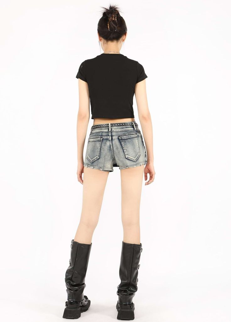 Stay on-trend and comfortably casual in our Micro Skort Denim Mini Skirt! Paired with any top, this skirt pairs perfectly with boots or sandals and has an extra short length for a fun, flirty style. Looking good has never been easier or more stylish!
Gender: WomenMaterial: Denim, PolyesterSkirt Length: ShortWaist Type: Low Waist Denim Mini Skirt Y2k, Skort Denim, Urban Wear, Denim Mini Skirt, Height And Weight, All In One, Urban Fashion, Clothing Items, Mini Skirts