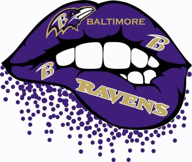 baltimore ravens logo with the word baltimore on it's tongue and dots around it