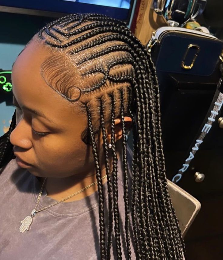 Braids With Beads Short, Braided Hairstyles For Natural Hair, Lemon Braids, Fulani Braids With Beads, Latest Braided Hairstyles, Hairstyles For Natural Hair, Latest Hair Braids, Cornrows Natural Hair, Lemonade Braids Hairstyles