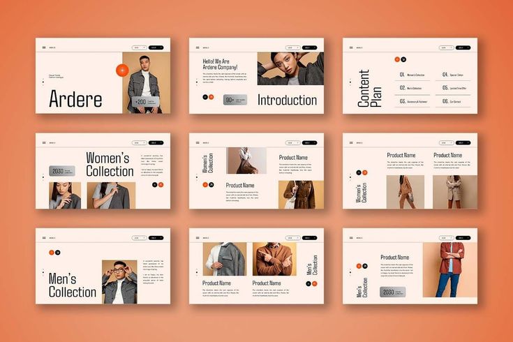 Cream Orange Clean Modern Fashion Catalogue 003 Ppt Template Design, Ad Fashion, Content Planning, Fashion Catalogue, Ppt Template, App Ui, Clean Modern, Modern Fashion, Presentation Templates