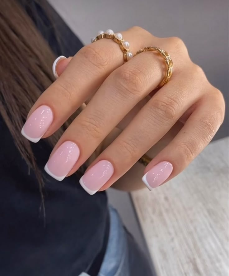 Neutral Nails Acrylic, Blush Pink Nails, Bridal Nails Designs, Beige Nails, Simple Gel Nails, Basic Nails, Casual Nails, French Acrylic Nails, Nails And Toes