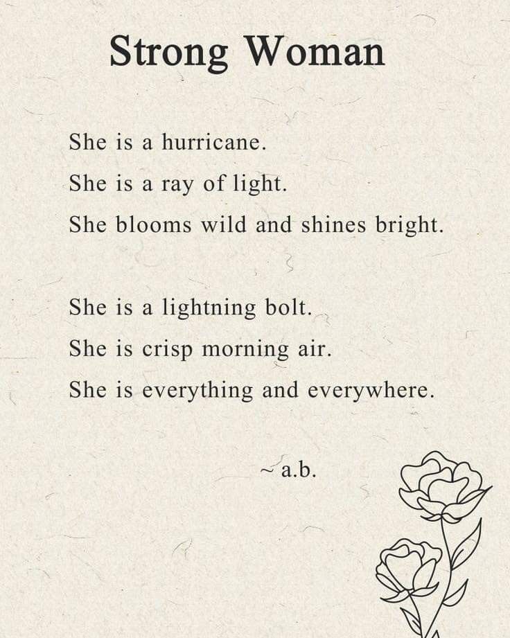 the poem is written in black and white with a flower on it's side