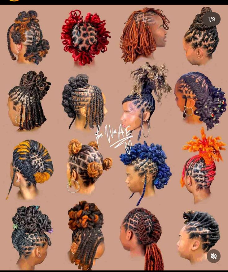 Dreads Black Women Styles, Bridesmaid Loc Styles, Locks Styling For Women, Loc Braided Styles, Loc Bangs And Bun, Style Dreadlocks For Women Black, Exotic Loc Styles, Holiday Loc Styles, Dreads Styles For Women Black Long Hair