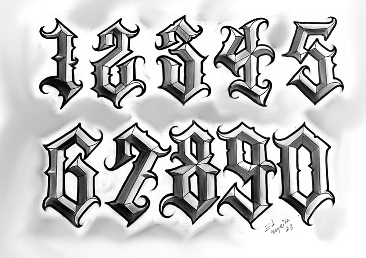 some type of lettering that looks like it is made out of black and white ink