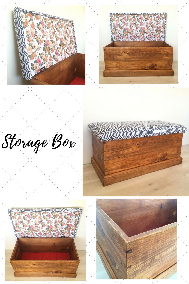 four different views of the storage box