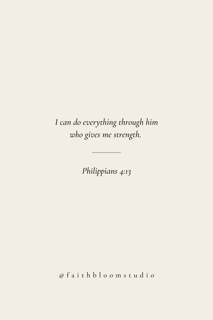 a white book cover with the words i can do everything through him who gives me strength