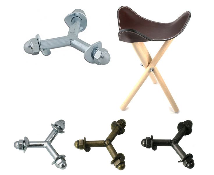 four different types of stools with handles