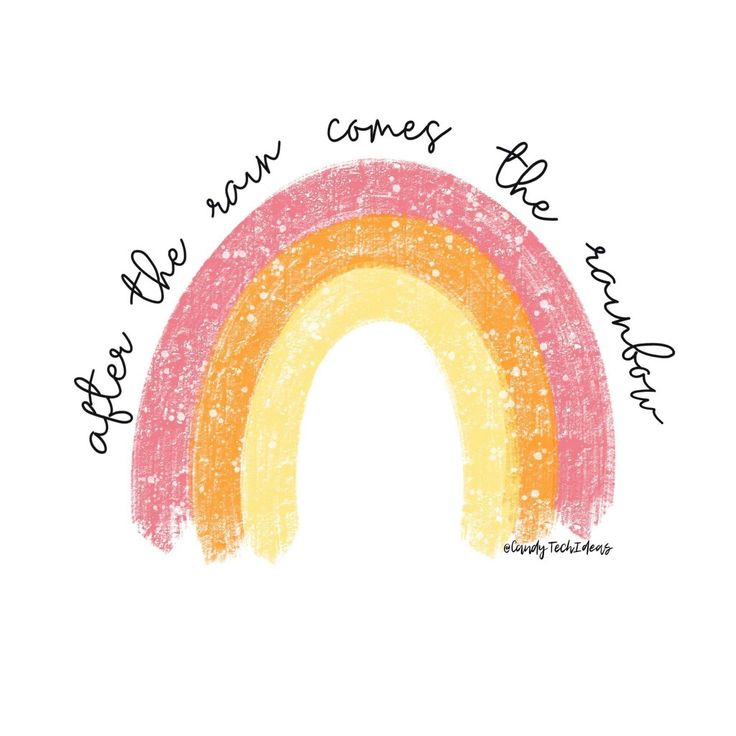 a drawing of a rainbow with the words, you can't come from the rainbow