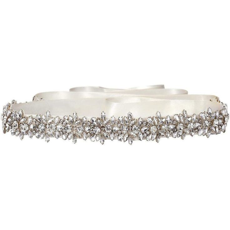 Embellished With Brilliant Rhinestones, You Can Use It As A Sash Belt Or A Applique Which Can Be Sewn Directly On The Dress Rhinestone Adornment: 16.9x1.2 Inches; Total Belt: Approx. 108x0.87 Inches (L*W) Genuine Silver Platinum Rhodium Plating With Satin Ribbons. This Beautiful Rhinestone Belt Is A Piece Of Jewelry For Your Gown Self-Tie Back For Easy Adjustment. If The Ribbon Is Longer For You, You Can Shorten The Length By Yourself A Stunning Addition To Wedding Dress, Bridesmaid Dress, Prom, Party, Graduation, Formal Or Any Other Special Occasion Dresses. This Wedding Dress Sash Is Made With Bling Rhinestones And Connected With Soft Double Sided Satin. Self-Tie Bow Bridesmaid Boutique, Wedding Dress Bridesmaid, Bridal Sash Belt, Wedding Dress Sash, Bridesmaid Colors, Wedding Dress Belt, Satin Ribbons, Dress Sash, Wedding Sash