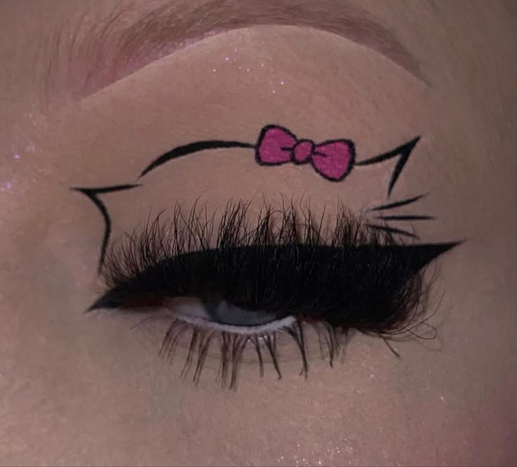 Hello Kitty Eye Makeup, Delineados Egirl, Doe Eye Makeup, Vampire Bride, Hello Kitty Makeup, Cute Eye Makeup, Doll Eye Makeup, Work Makeup, Swag Makeup