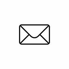 an email envelope icon on a white background