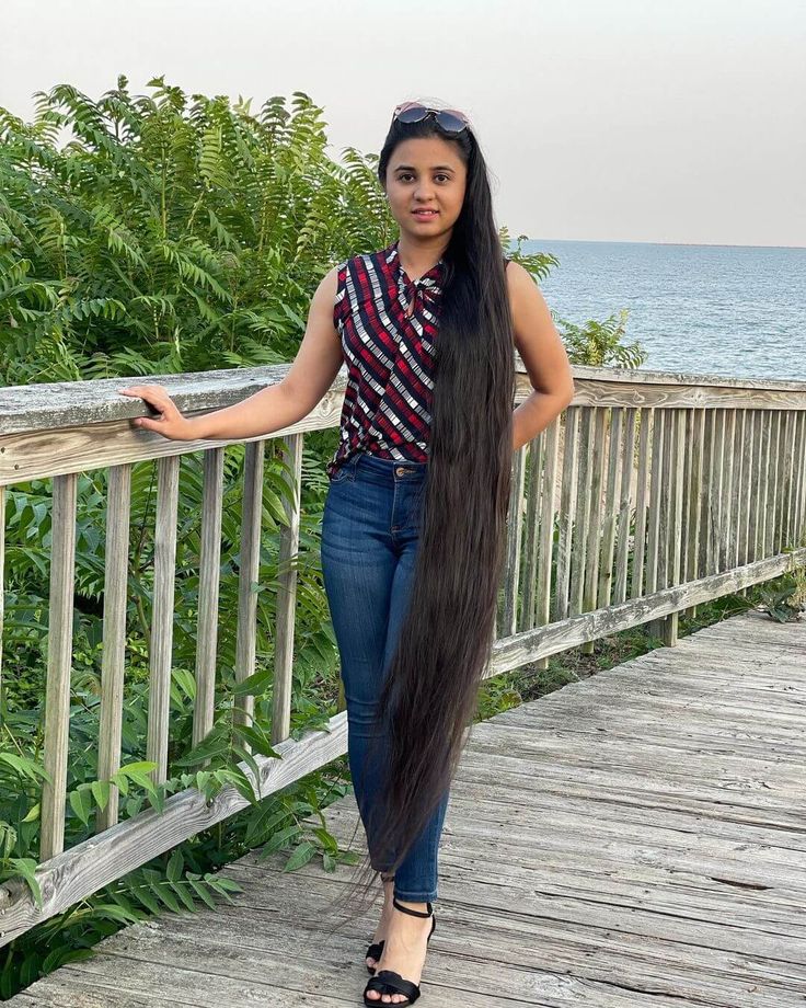 Zahab Khan has been growing long hair for 17 years, to a length of six feet, three inches—but she’s about to cut it for a world record. The post Squashing Records: The Longest Hair You’ve Ever Seen appeared first on The Longhairs. Worlds Longest Hair, Growing Long Hair, Longest Hair, Grow Long Hair, Kids Hair Cuts, Guinness World Records, Her Cut, World Record, Long Hair Girl