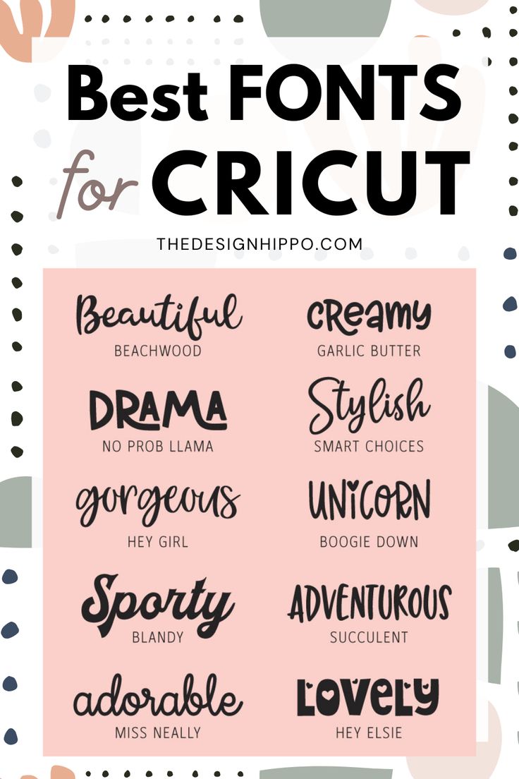 10 Best Fonts For Cricut Craft DIY Projects Best Cricut Fonts For Names, Best Font For Names On Tumblers, Nametags Ideas, Cricut Fonts Free, Best Fonts For Cricut, Cute Cricut Projects, Best Cricut Fonts, Free Cricut Fonts, Free Fonts For Cricut