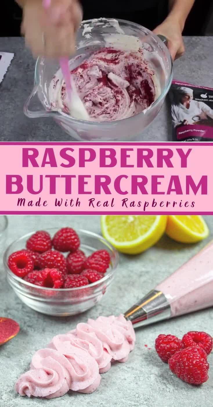 raspberry frosting with real raspberry flavor