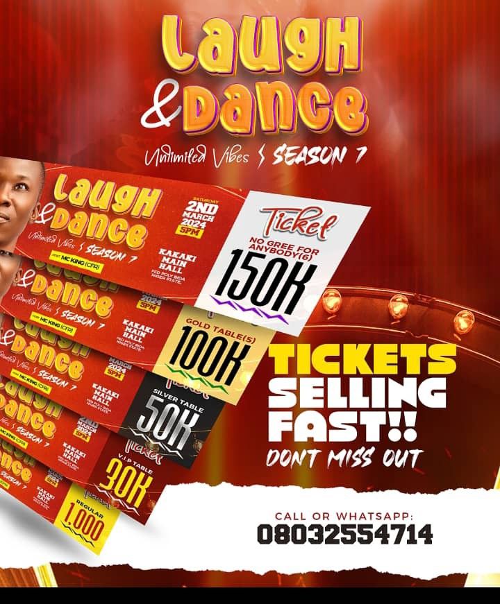 a flyer for a dance event with tickets