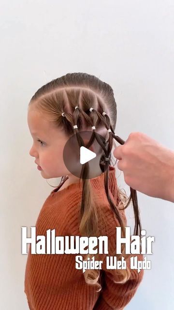 Pinners Conference + Expo on Instagram: "Make it Monday ✨ inspired by the hundreds of “toddler hairstyle” tutorials we save and never actually try.  She was so excited to go to preschool today and show everyone her spooky hair, and it was actually way easier than I thought it would be—thank goodness! 🕷😂  Save this video and tag us if you try it!" Halloween Toddler Hairstyles, Toddler Halloween Hairstyles, Toddler Halloween Hair, Halloween Toddler Hair, Halloween Hairstyles For Kids, Spooky Hair, Pinners Conference, Halloween Hairstyles, Toddler Girl Halloween