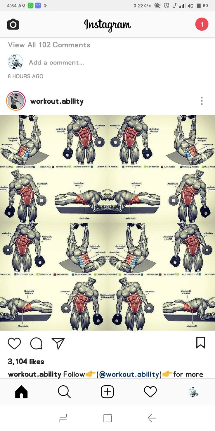 the instagram page on instagram com shows an image of a man doing push ups