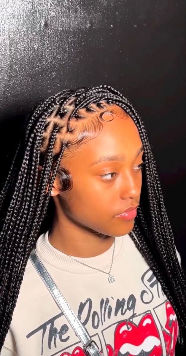 Back Length Knotless Braids, Mid Back Length Knotless Braids, Individuals Braids For Black Women, Xs Knotless Braids, Small Knotless Braids, Small Knotless, Quick Braids, Pretty Braids, Braided Hairstyles For Black Women Cornrows