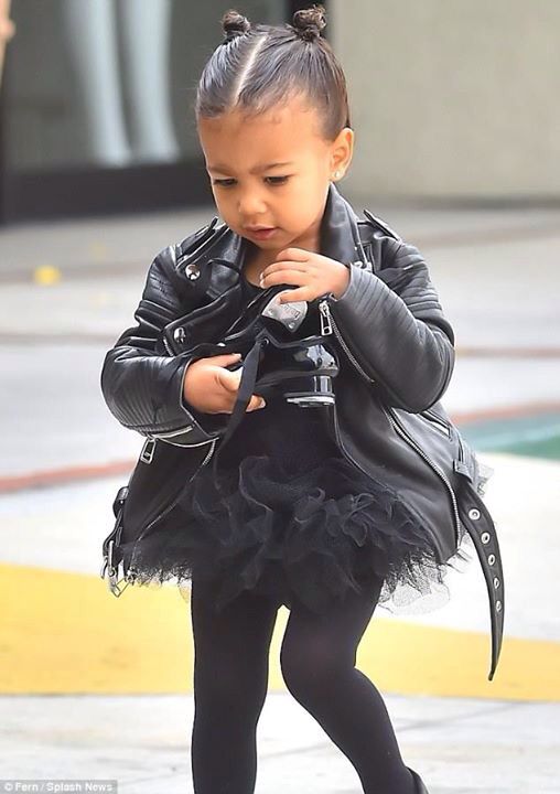 North North West Kardashian, Kim And Kanye, Kardashian Kids, Baby Swag, Biker Chic, Celebrity Kids, Kardashian Style, Baby Style, Kim K