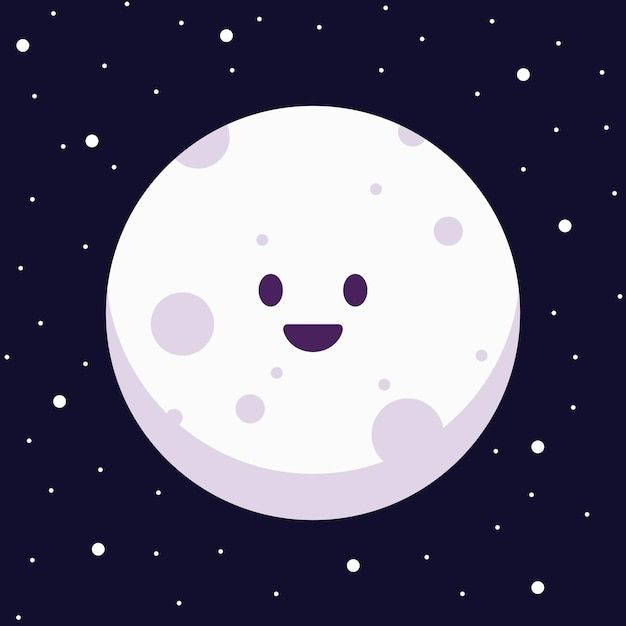 an image of a smiling moon in the night sky