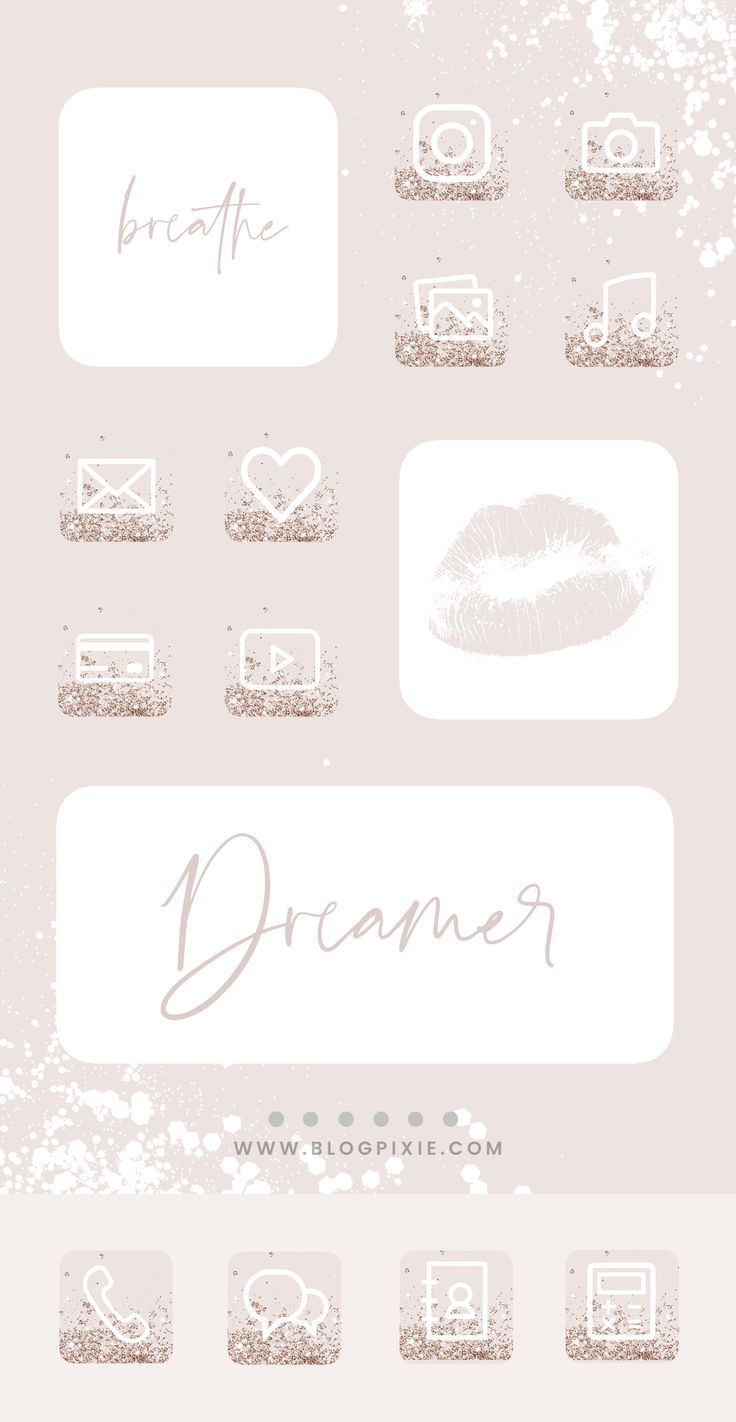 a white background with different types of buttons and symbols on the bottom right corner is an image of a woman's lips