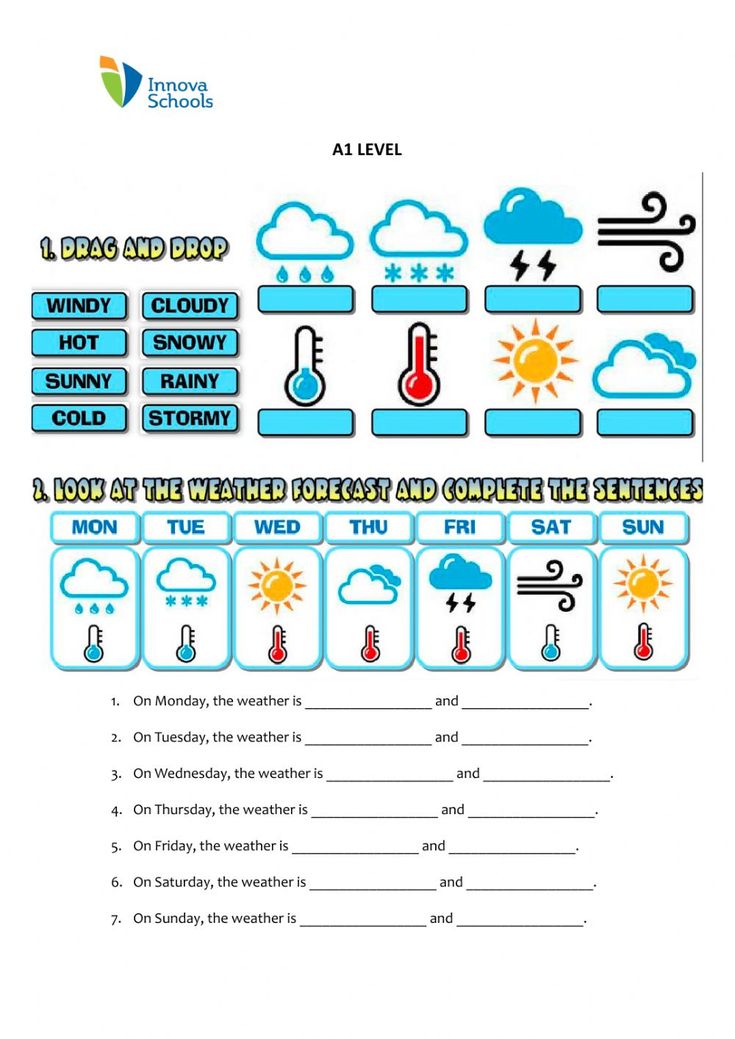 the weather worksheet for students to learn how to read and understand what it is